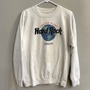 Vintage 90’s Hard Rock Cafe “Save the Planet” London Sweatshirt Size Large